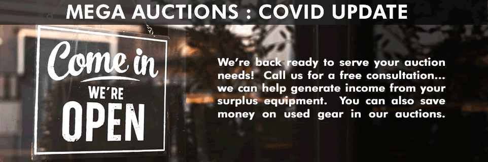 COVID UPDATE : We're back and ready to serve your auction needs!