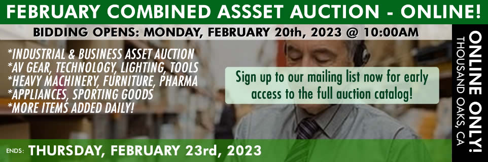 Online Auction 2023-02-23 - February Combined Asset Auction